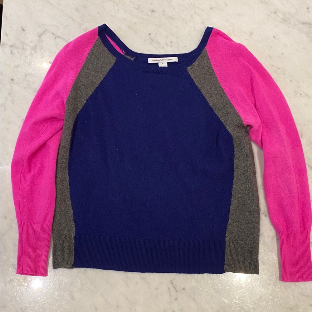 Diane Von Furstenberg Royal Blue Knit Top